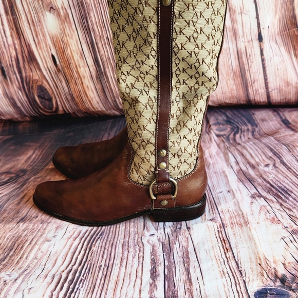 Anne Klein Tan and Brown Western Boots - Picture 4 of 7